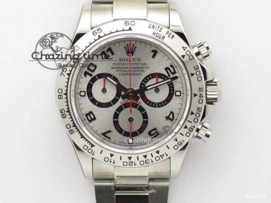 MiroTime 0106 DAYTONA 116518 APSF 1:1 BEST EDITION BLACK DIAL ON OYSTERFLEX RUBBER STRAP SH RelaxedFit 1782